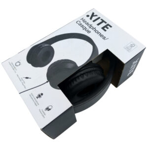 Słuchawki przewodowe nauszne z mikrofonem XITE headphones Czarne Black