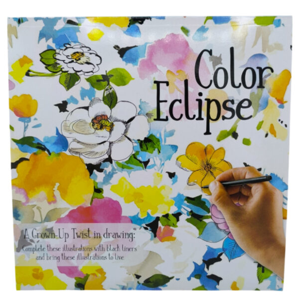 Arkusz blok z rysunkami do wykończenia cienkopisem Color Eclipse Kwiaty 31 kartek - obrazek 2