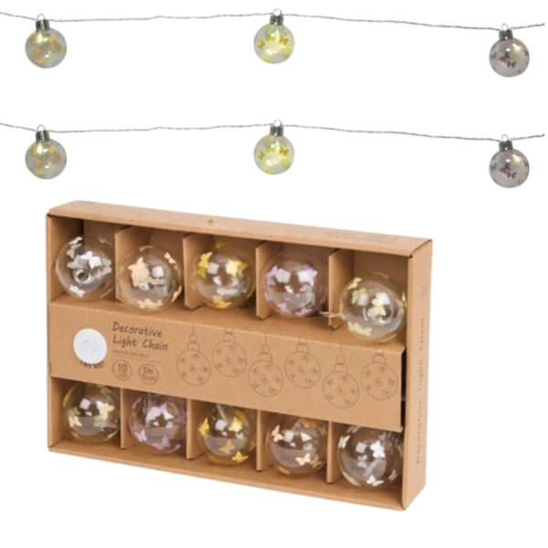 Dekoracyjny łańcuch świetlny NA BATERIE 10LED Girlanda