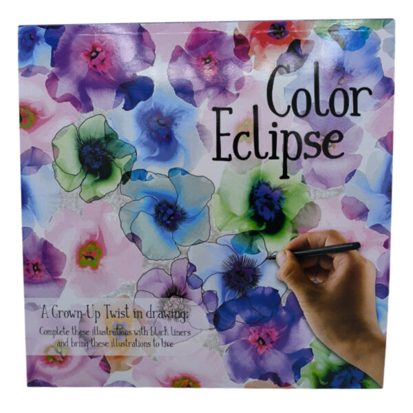 Arkusz blok z rysunkami do wykończenia cienkopisem Color Eclipse Kwiaty 31 kartek - obrazek 2