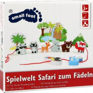 Przewlekanka drewniana zwierzątka safari Montessori Small Foot