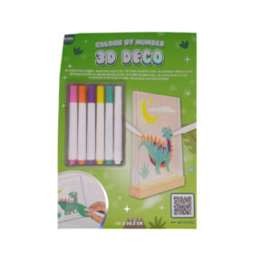 Kolorowanie po numerkach 3D Deco dinozaur