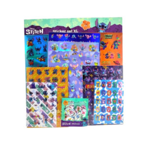 Zestaw naklejek Lilo i Stitch XL ok.500szt. 10 arkuszy