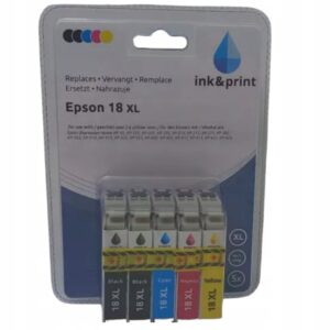 Tusze Zamienniki zestaw 5szt. do Epson 18 XL ink&print