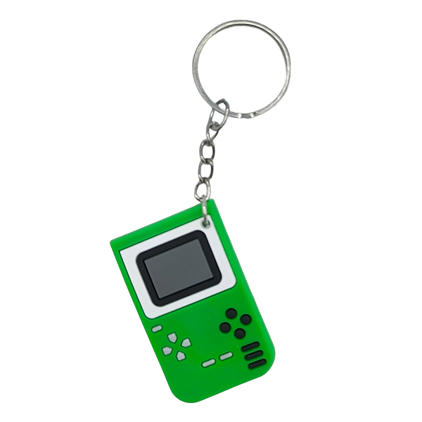 Brelok do kluczy gameboy zielony gumowy zawieszka