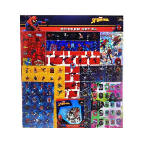 Zestaw naklejek Spiderman XL ok. 500szt. 10 arkuszy