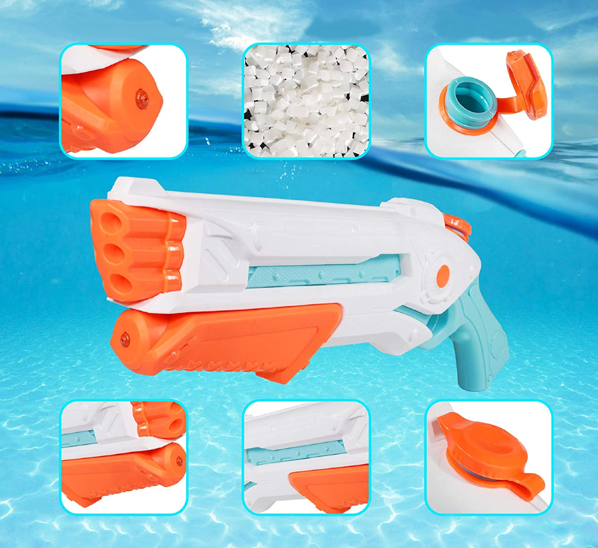 Pistolet zabawka na wodę super water pistol (350 ml)