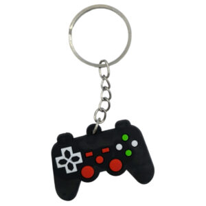 Brelok do kluczy pad kontroler gamingowy czarny zawieszka