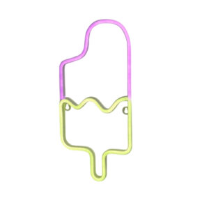 Neon LED LÓD Dekoracja ścienna USB 18 x 38cm
