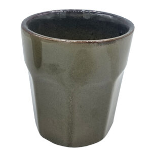 Kubek ceramiczny 250 ml zielony ręcznie malowany
