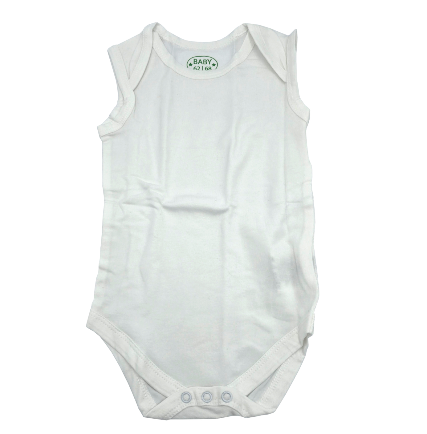 Elastyczne body dla niemowląt 2 sztuki białe 50-56 cm