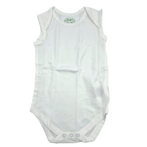 Elastyczne body dla niemowląt 2 sztuki białe 62-68 cm