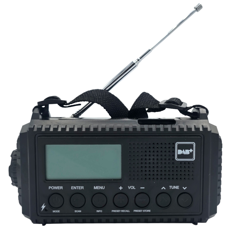 Przenośne radio DAB FM z latarką i lampką do czytania DAB+