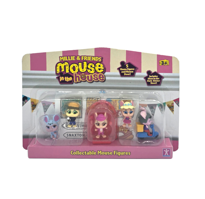 Zestaw figurek Mouse Millie & Friends House 6 sztuk