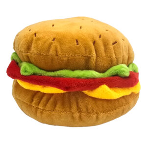 Zabawka dla psa z piszczałką hamburger duży
