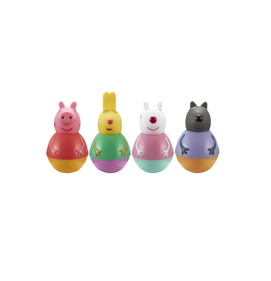 Świnka Peppa zestaw 4 figurek dla dzieci 18m+ weebles