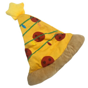 Świąteczna zabawka dla psa szeleszcząca pizza choinka
