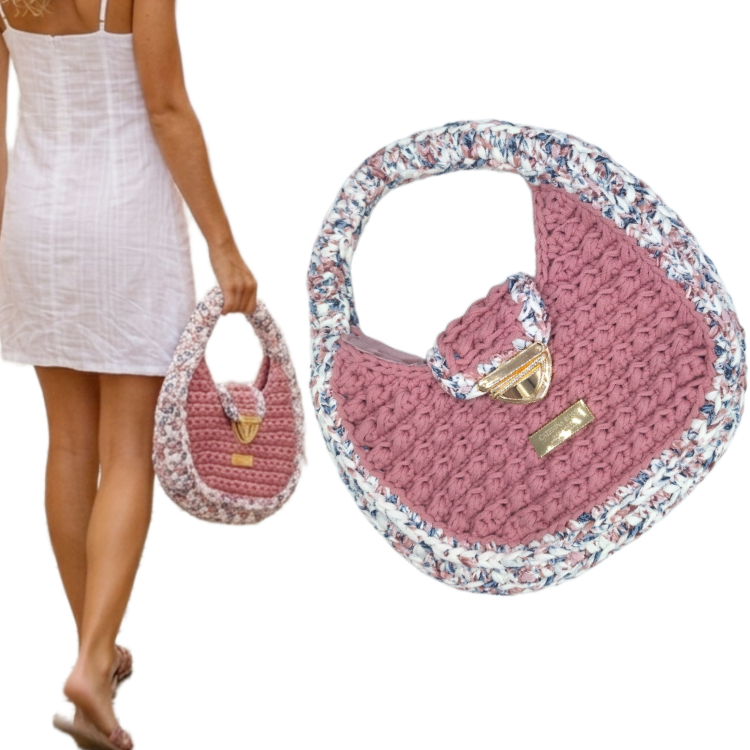 Torebka Handmade Odcienie różu