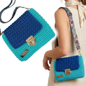 Torebka Handmade Odcienie niebieskiego