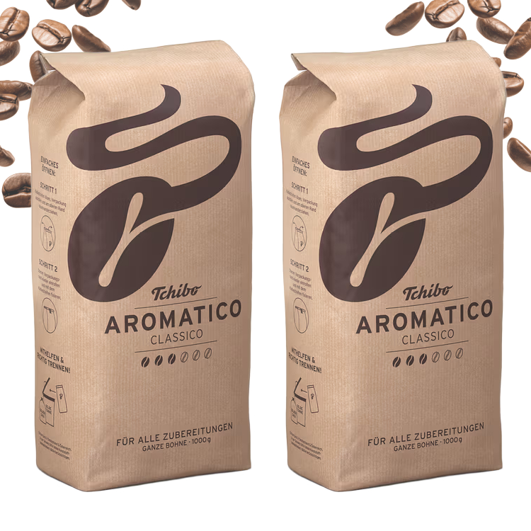 2x Kawa Ziarnista Tchibo Aromatico Classico