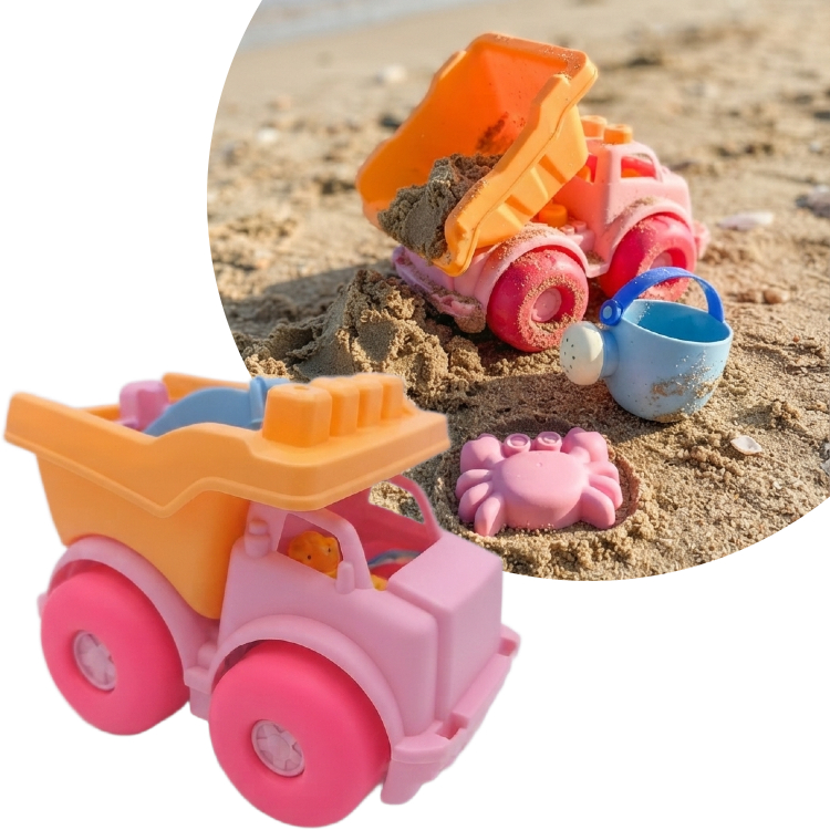 Zestaw Zabawek na Plażę i do Piaskownicy Ciężarówka Wywrotka z Akcesoriami