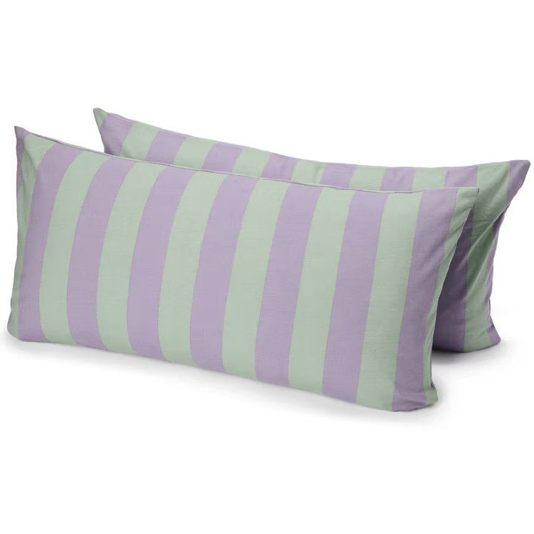 Szałwiowo-Liliowe Poszewki z Dżerseju Tchibo 2 szt. 80×40 cm